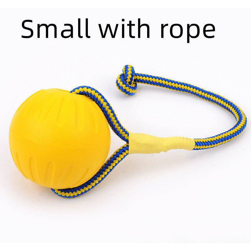 style: Trumpet with rope - EVA Floating Pet Dog Training  Ball Puppy Bite Resistant Ball With Rope Pet Training Ball Chew Toys For Pet Supplies