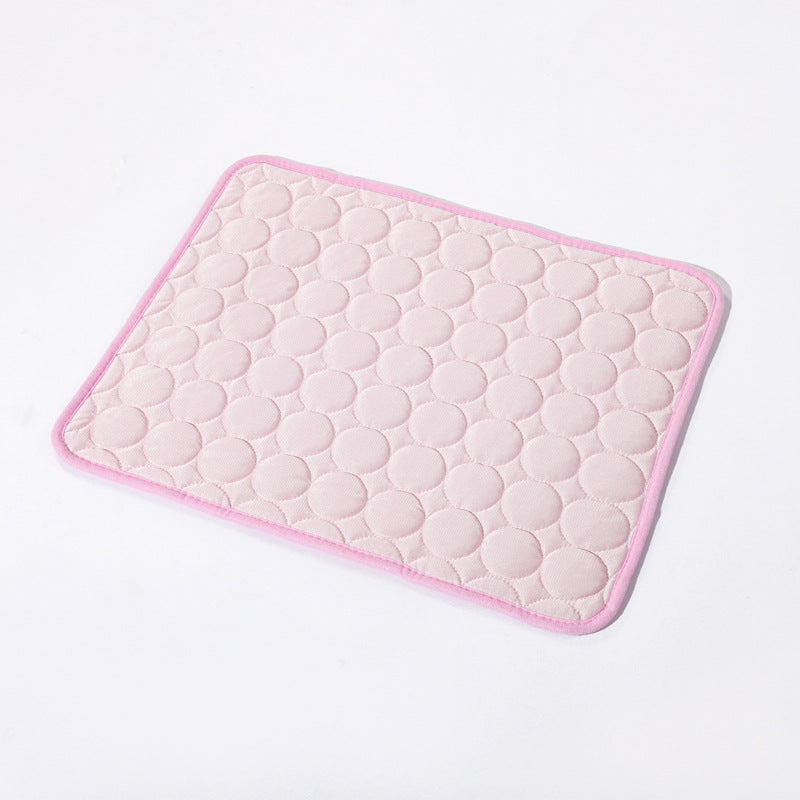 Color: Pink, Size: 50x40cm - Pet Ice Pad Summer Pet Pad