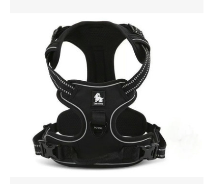 Color: black, Specification (length * width): XS - Truelove Vordere Bereich Reflektierende Nylon haustier Hund Harness Alle Wetter Padded Einstellbare Sicherheits