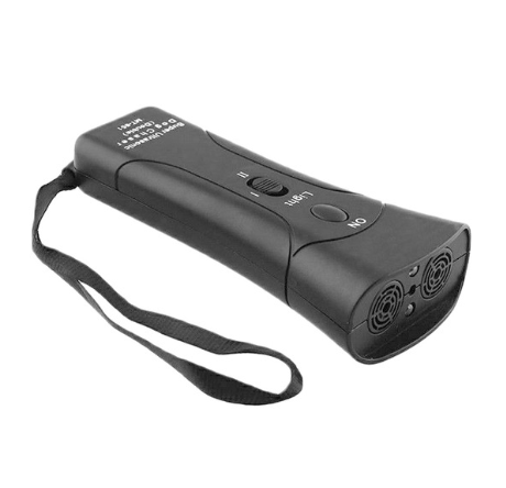 Color: Black, Quantity: 1 - Multi-function Ultrasonic Dog Aggressive Pet Training Flashlight