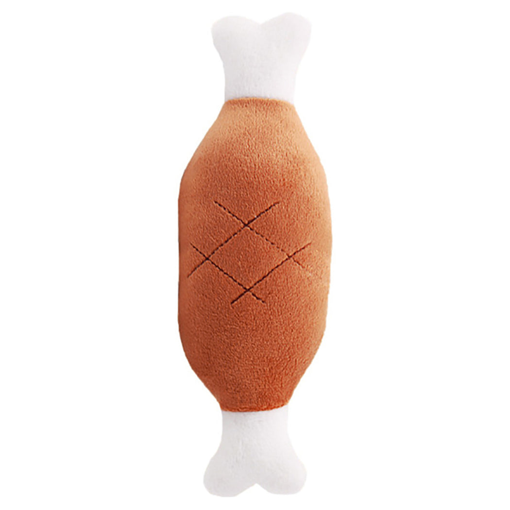 style: Chicken leg - Gooddog, Dog, Plush Vocal Toys, Fruits, Cartoons, Pets, Cats, Toys, Pet Supplies