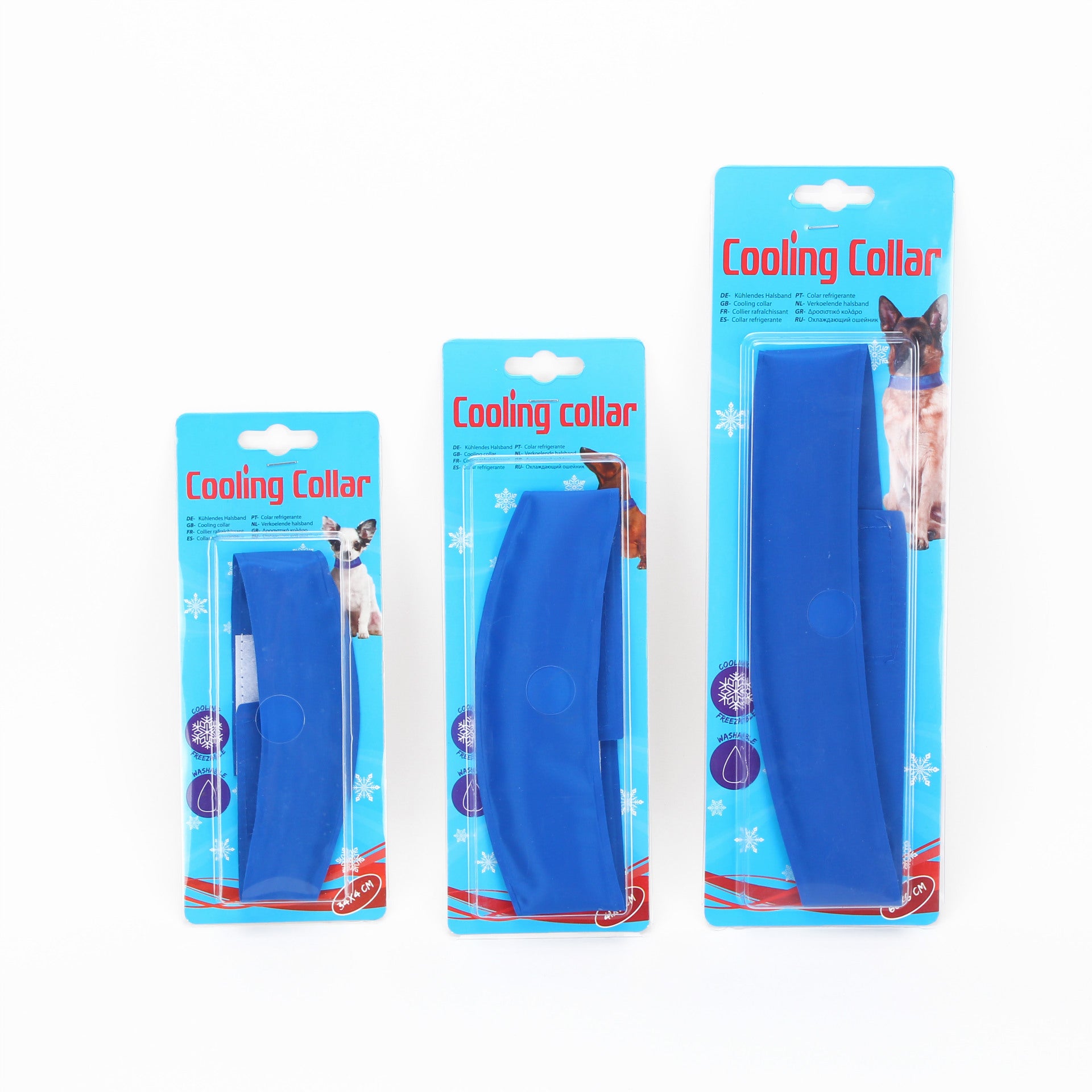 Color: blue, Specification: 40x6cm - Pet cooling collar