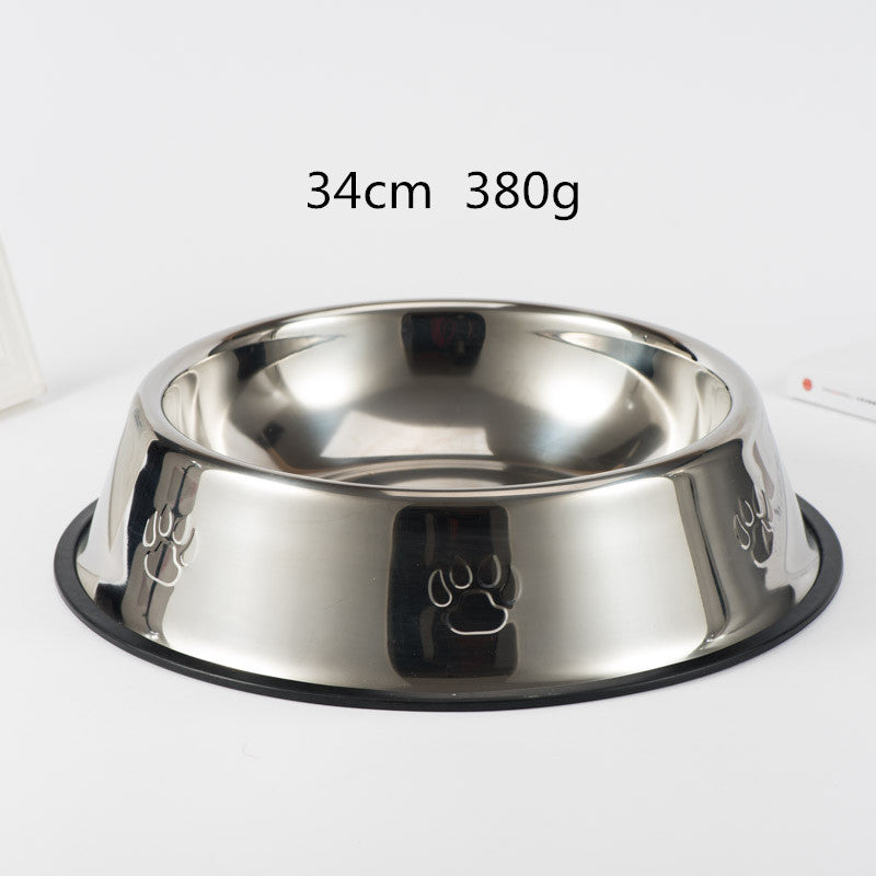 Size: 34cm - Stainless steel dog bowl