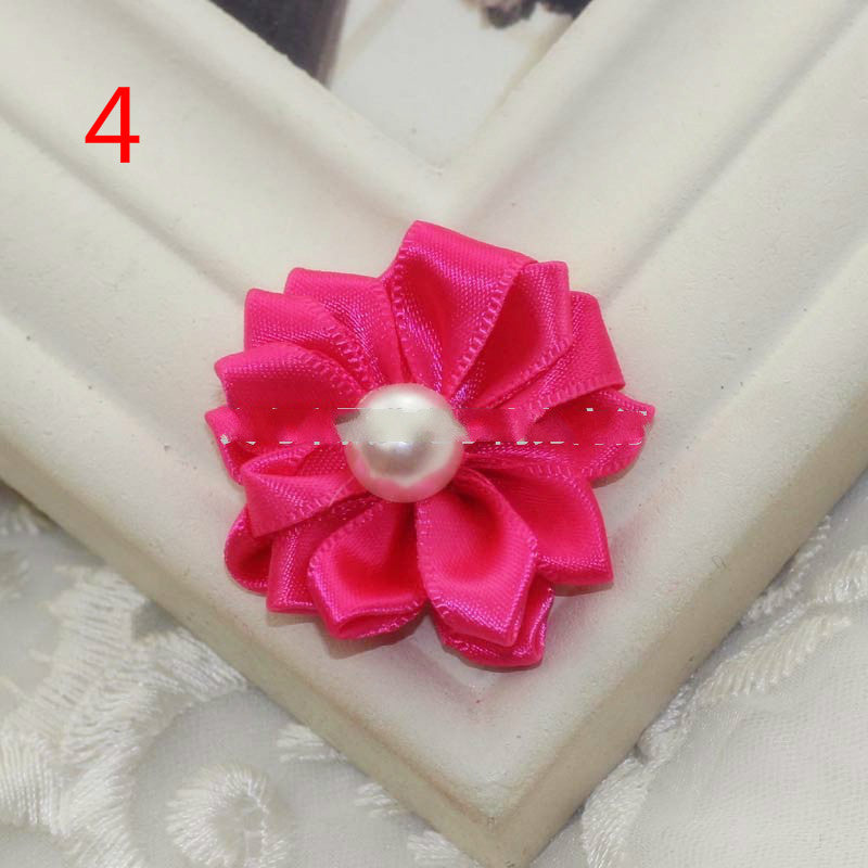 Ribbon Handmade Pearl Flowers