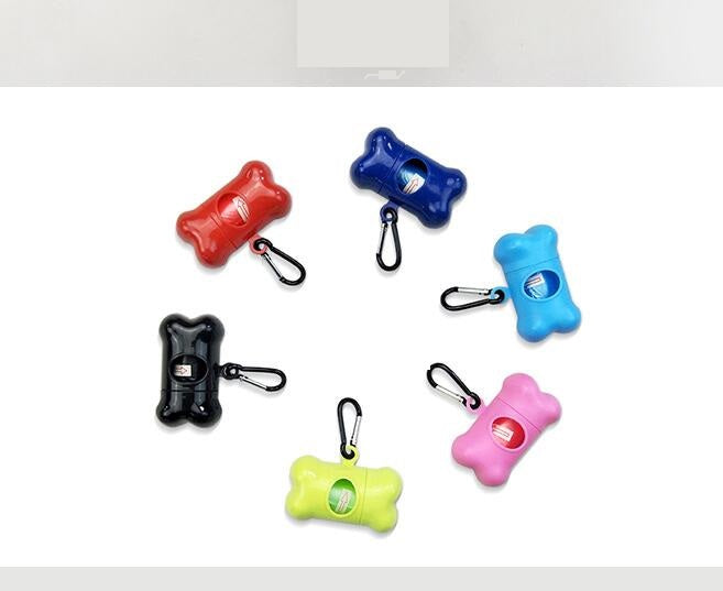 Specifications: Processor and opp, Color: Pink - Pet cleaning supplies dog picking up pets picking up the toilet bone type shit clip pet garbage bag pick up the toilet bag