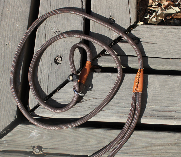 Color: Coffee, Specification (length * width): 12mmx160cm - Pet leash dog leash dog chain