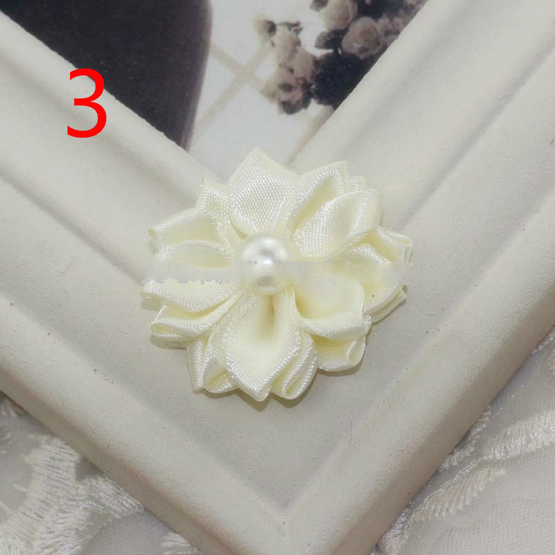 Ribbon Handmade Pearl Flowers