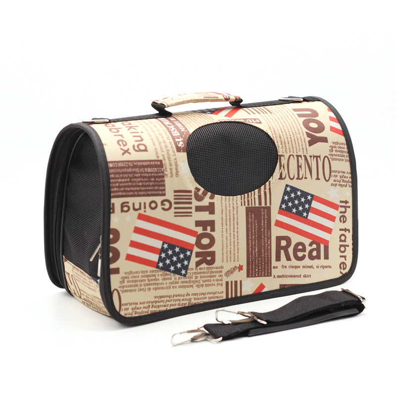 Color: L, format: Flag pattern - Dog out bag