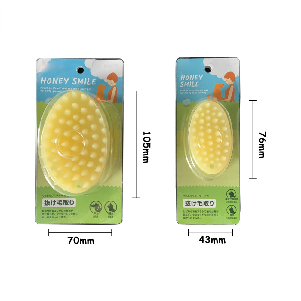 Dog Cat Massage  Comb Soft Silicone Bath Brush Ergonomic Handle Design Cleaing Brush Puppy Wash Tools Without Hurting The Skin