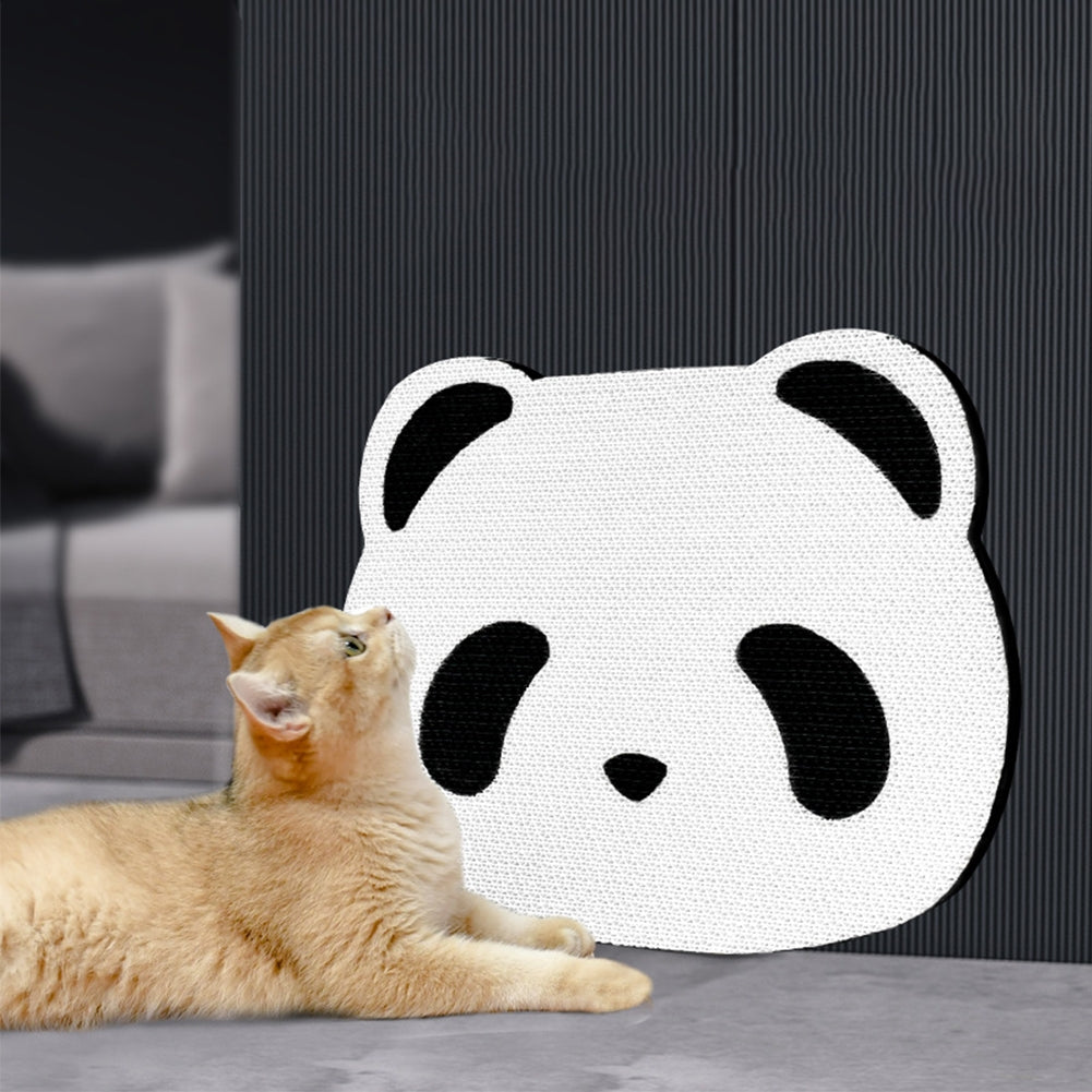 Panda Pattern Cat Scratching Board Wear-resistant Scratch-resistant Wall Mounted Scratching Mat Claw Grinder panda pattern