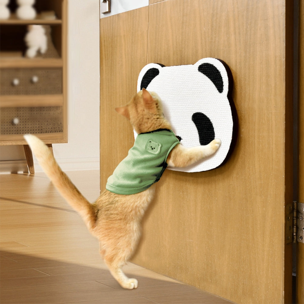 Panda Pattern Cat Scratching Board Wear-resistant Scratch-resistant Wall Mounted Scratching Mat Claw Grinder panda pattern