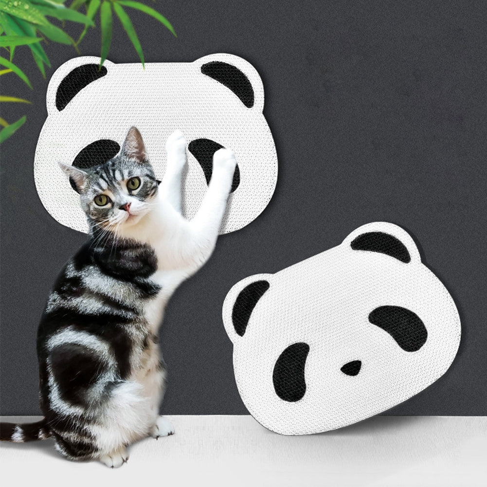 Panda Pattern Cat Scratching Board Wear-resistant Scratch-resistant Wall Mounted Scratching Mat Claw Grinder panda pattern
