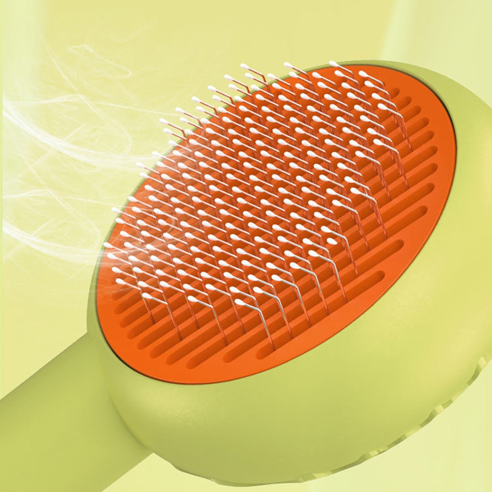 Pet Cat Donut Hair Removal Comb Anti-pain Cleaning Brush Hair Tools Pet Supplies for Shedding Grooming White