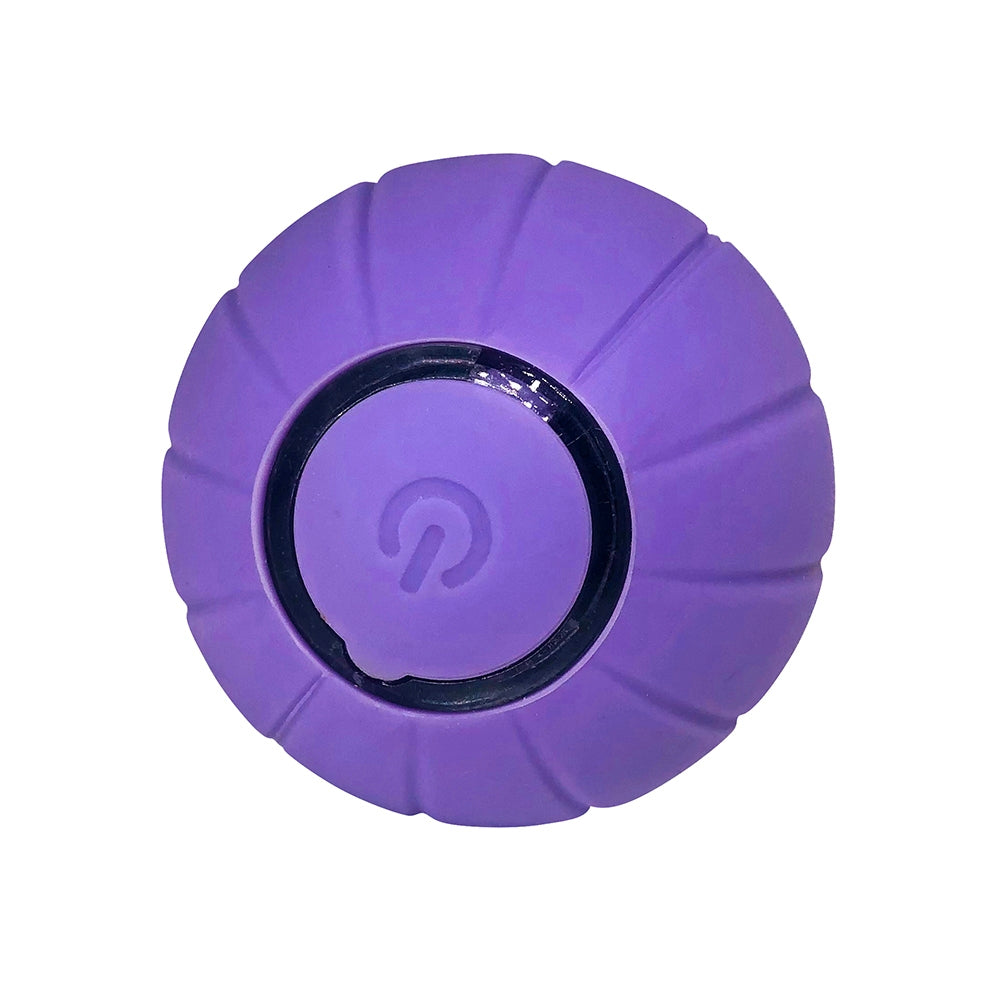 Pet Cats Smart Automatic Rolling Ball Bite-resistant Usb Charging Glowing Training Interactive Toys orange red