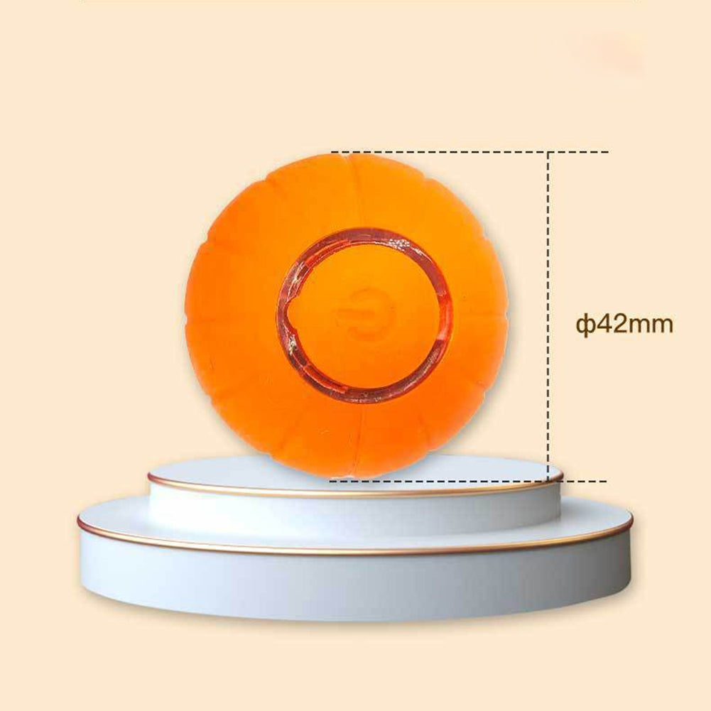 Pet Cats Smart Automatic Rolling Ball Bite-resistant Usb Charging Glowing Training Interactive Toys orange red