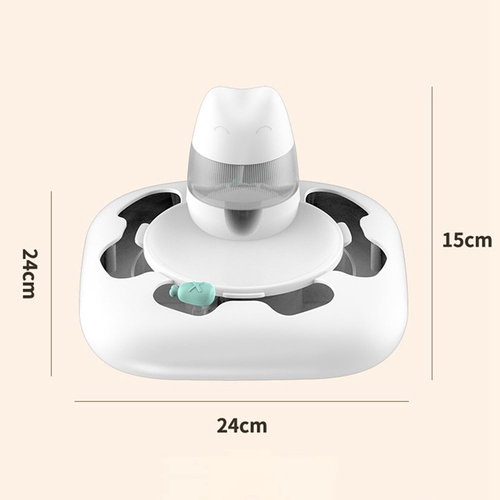 Pet Cat Feeding Plate Game Bowl Puzzle Interactive Toy Pet Supplies for Relieve Boredom