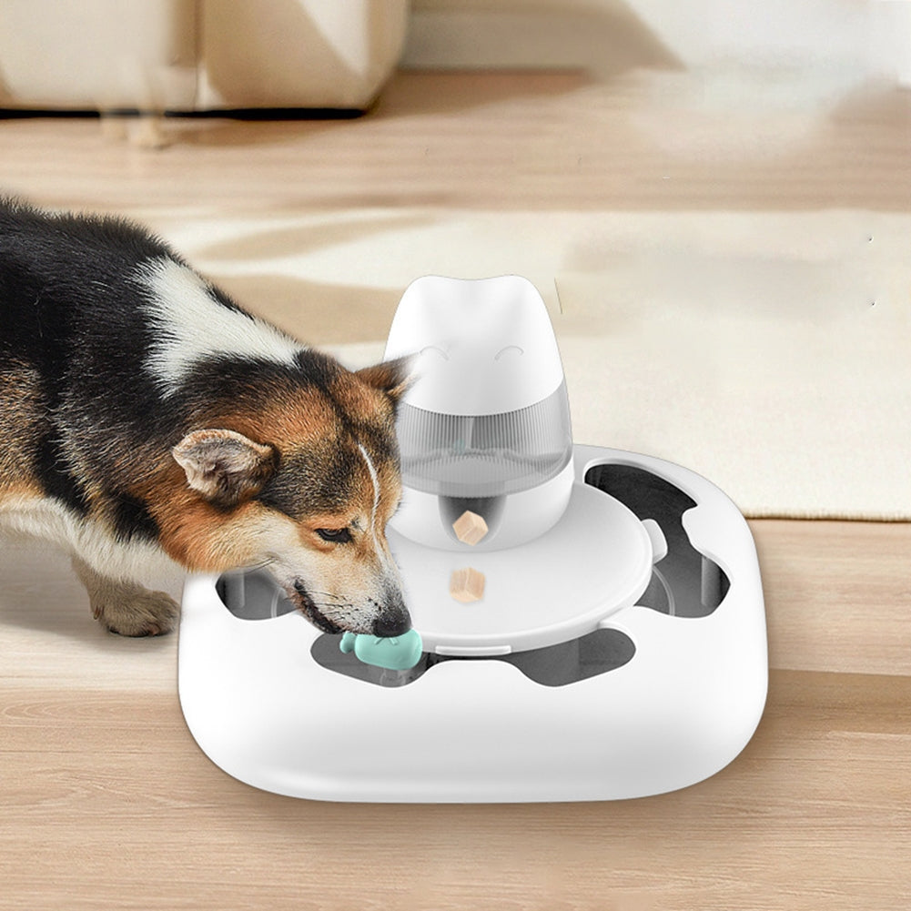 Pet Cat Feeding Plate Game Bowl Puzzle Interactive Toy Pet Supplies for Relieve Boredom