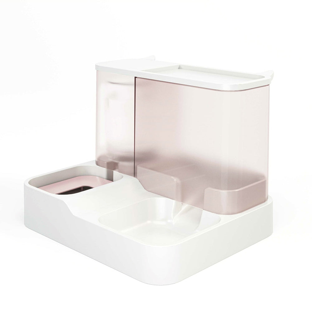 Pet Automatic Feeder Food Bowl Large Capacity Dry Wet Separation Ndog Cat Food Dispenser Pet Supplies gray