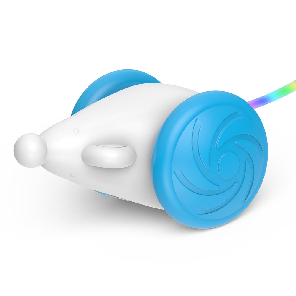 Pet Smart Electric Mice Toys Bite-resistant Self-playing Mouse Teaser With Led Color Changing Tail For Indoor Cats yellow