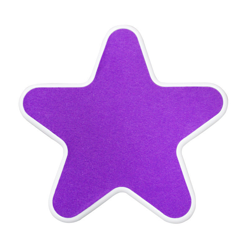 Feather 360 Degree Random Rotation Automatic Cat Toy Five Pointed Star Teaser Box for Pet blue