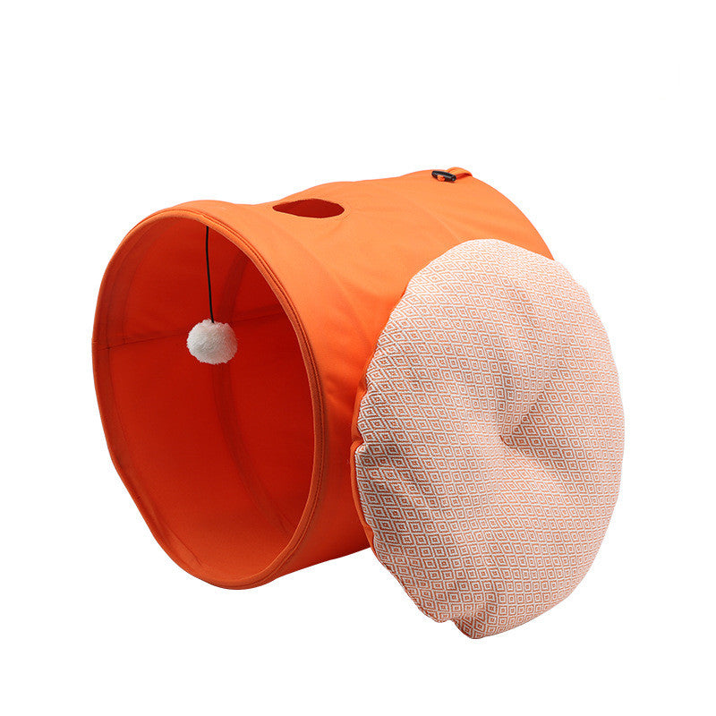 Oxford Cloth Cylinder Kennel For Cats And Dogs