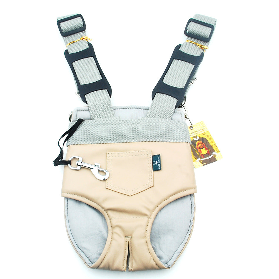 Color: Grey, Dimensions: Small - Adjustable Pet Chest Bag, Outdoor Travel Goods