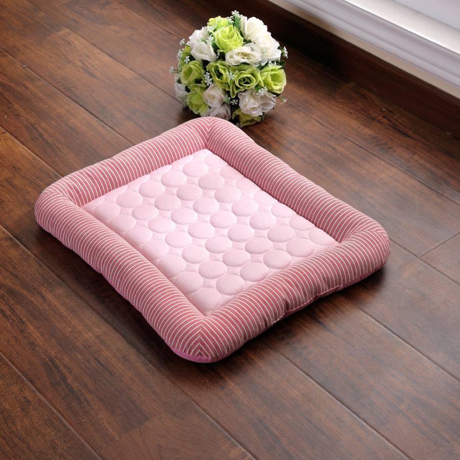 style: E, Size: 43x33cm - Dog Cooling Mat Light Comfortable Summer Sleeping Pad Machine Washable Quick Drying Pet Mattress For Dogs Cats