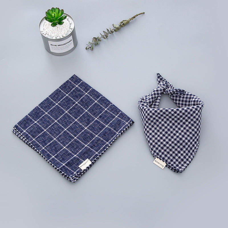 Dog Turban Birthday Gift Water Bib Double-sided Turban