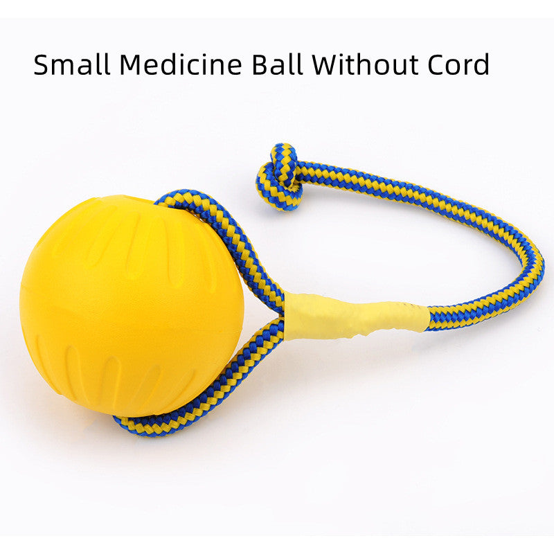 style: Solid ball trumpet without rop - EVA Floating Pet Dog Training  Ball Puppy Bite Resistant Ball With Rope Pet Training Ball Chew Toys For Pet Supplies